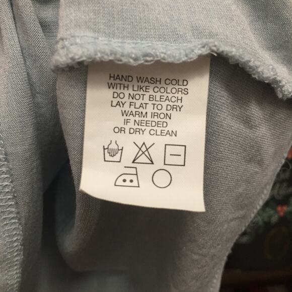 Magaschoni Blue Grey 3/4 Sleeve Silk Blend PL - Picture 6 of 7